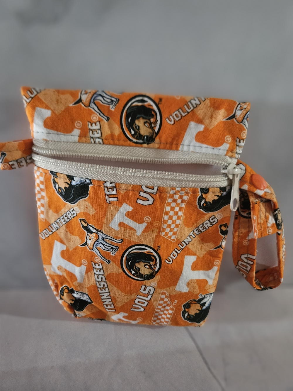 Tennessee Volunteers Orange Wristlet Pouch Handmade New